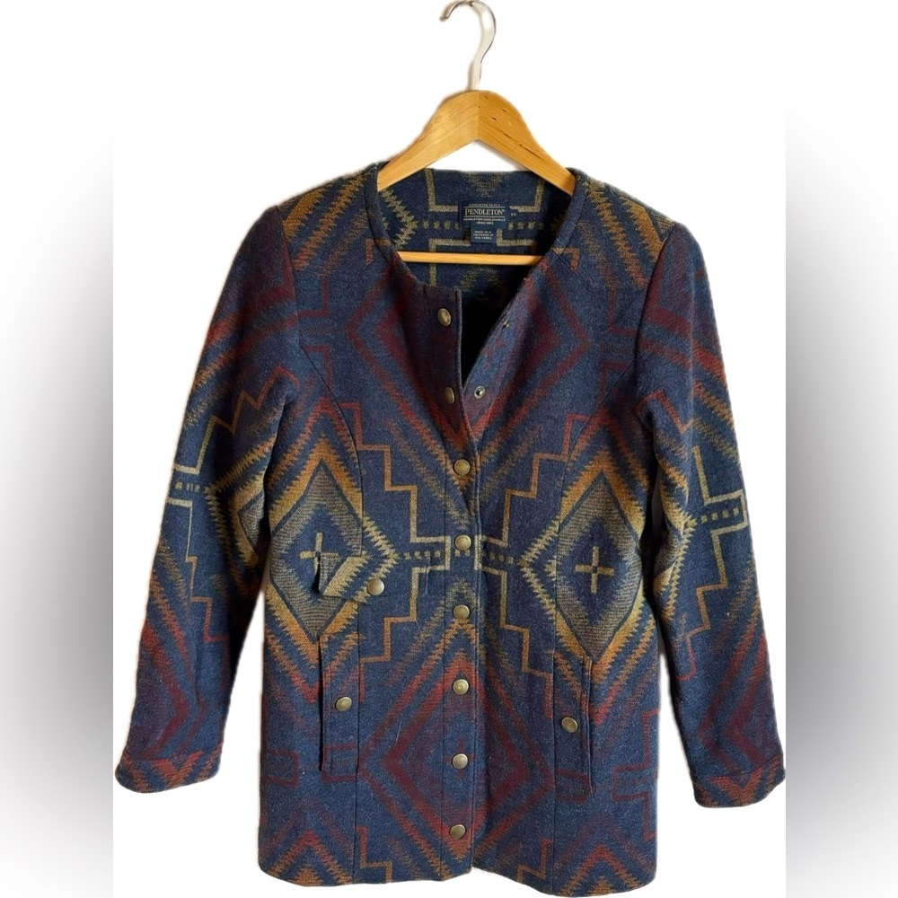 PENDLETON Sunrise Wool Jacquard Snap Jacket